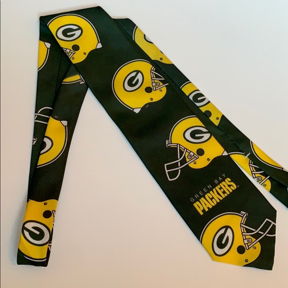 WallyWear Men’s Tie Green Bay Packers